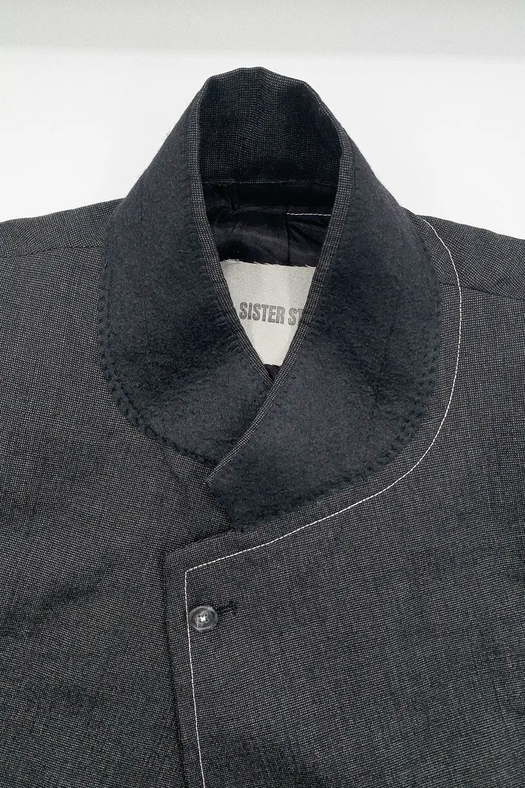 Sleeve Panel Wool Vest