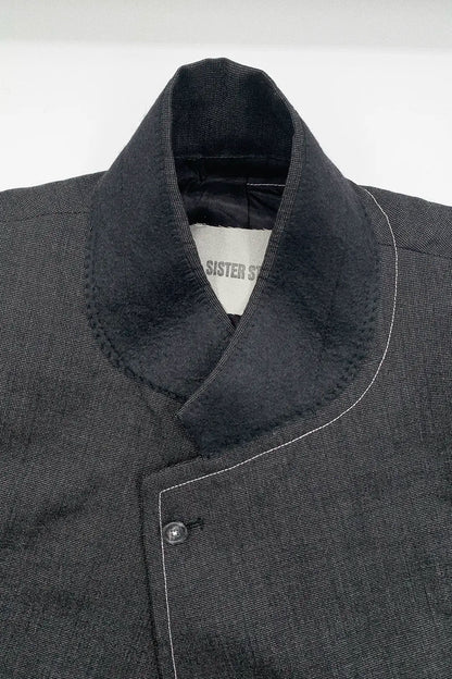 Sleeve Panel Wool Vest