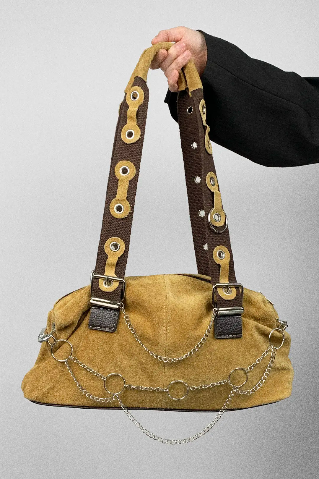 Suede Chain Bag
