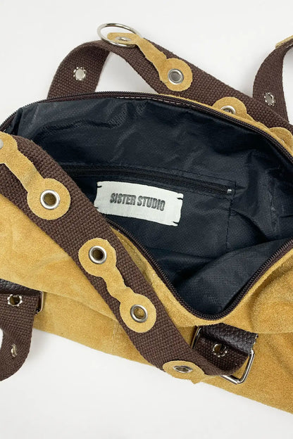 Suede Chain Bag