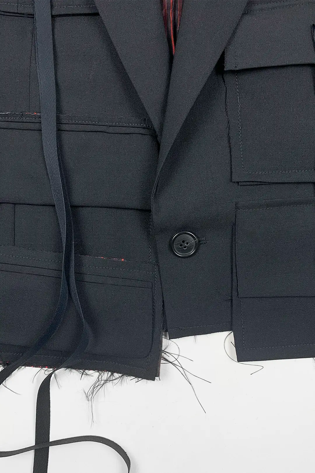 Utility Blazer Jacket | Noir
