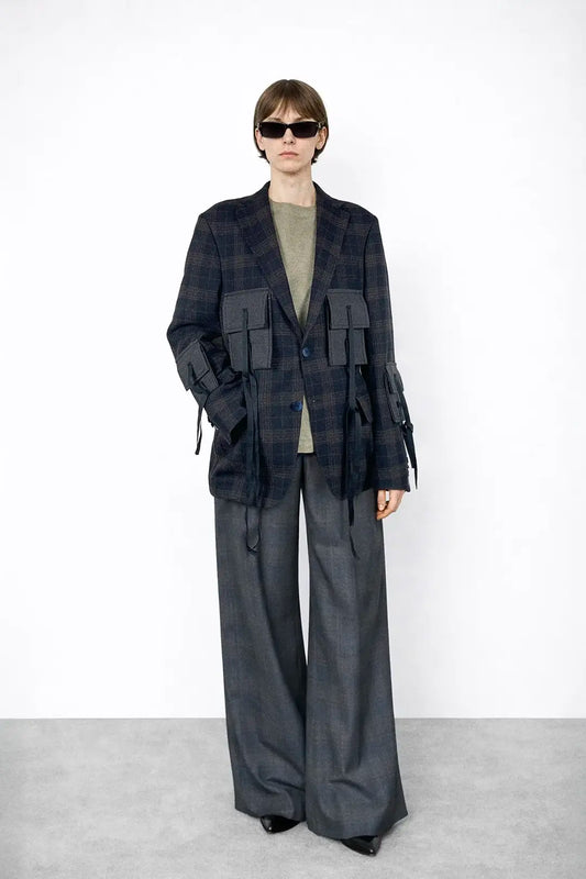 Utility Check Blazer