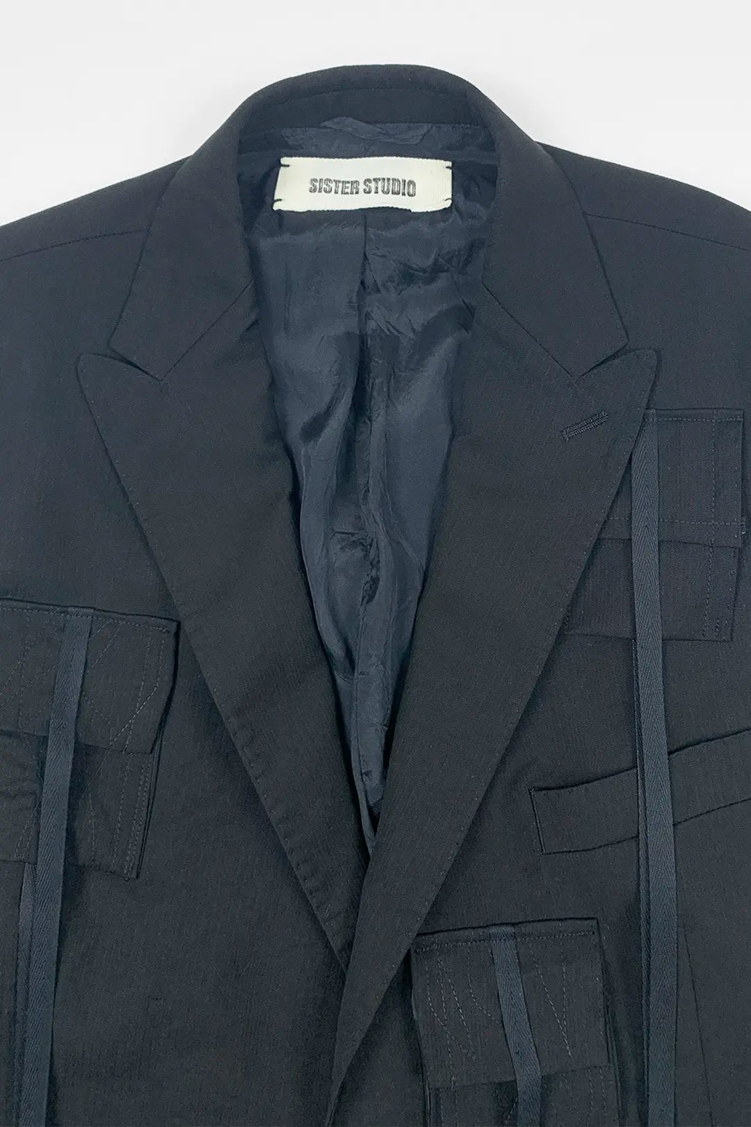 Utility Blazer Jacket | Noir